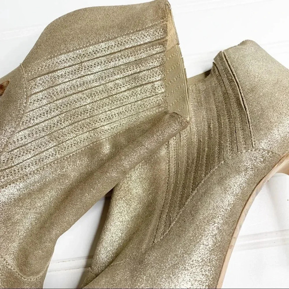 Jimmy Choo Brenna Metallic Peep-Toe Bootie - Picture 5 of 12